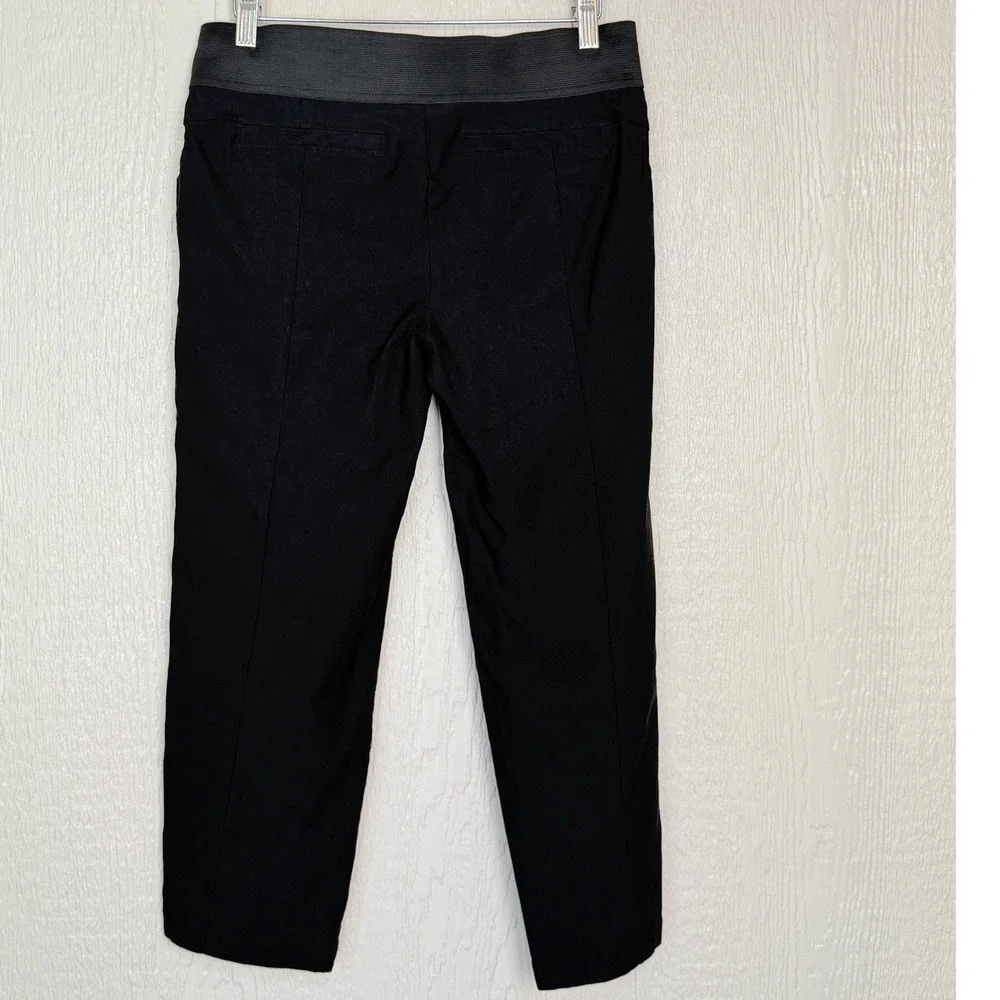 Simply Vera Vera Wang Womens Black Pull On Cropped Stretch Pants Size Small